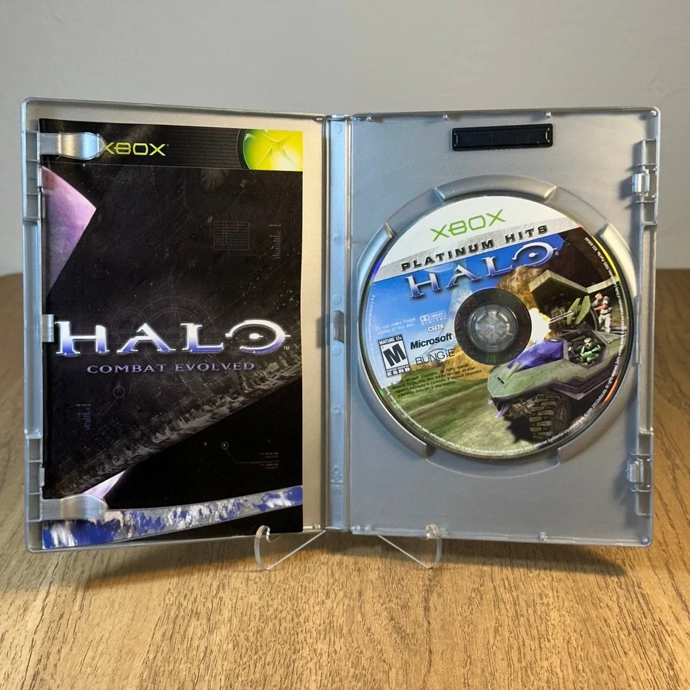 Microsoft Halo Combat Evolved CIB TESTED Xbox Platinum Hits Good Original
